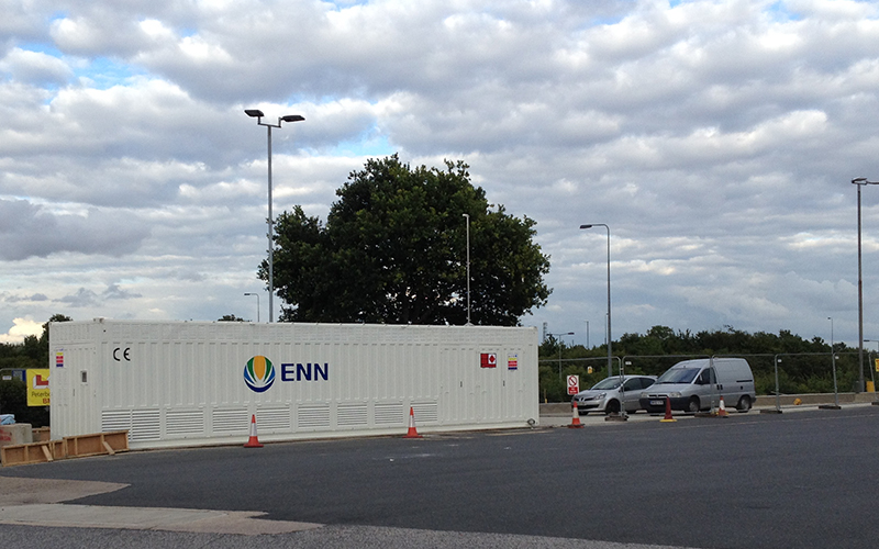 Estación de servicio de GNL sin atención en Inglaterra