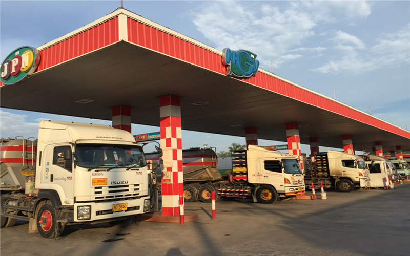 Estación de servicio de GNC en Tailandia