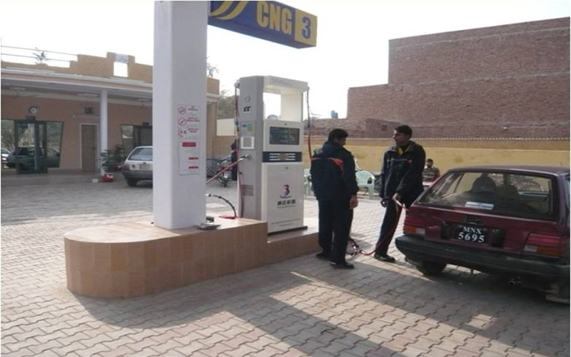 Estación de servicio de GNC en Pakistán