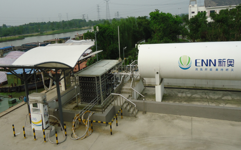 Estación de base en la orilla del río Xilicao en Xin’ao de Changzhou